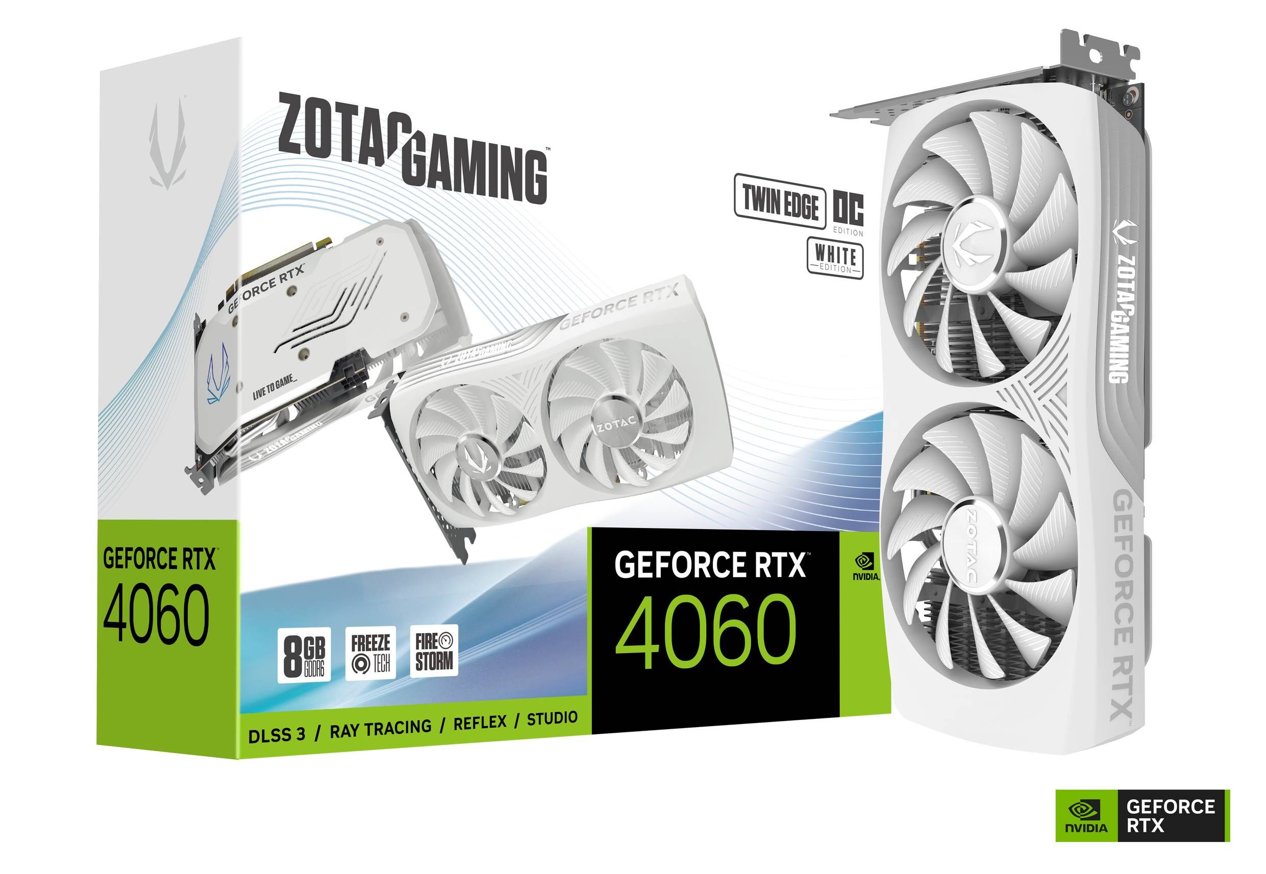 ZOTAC GAMING GeForce RTX 4060 8GB Twin Edge OC White Edition |