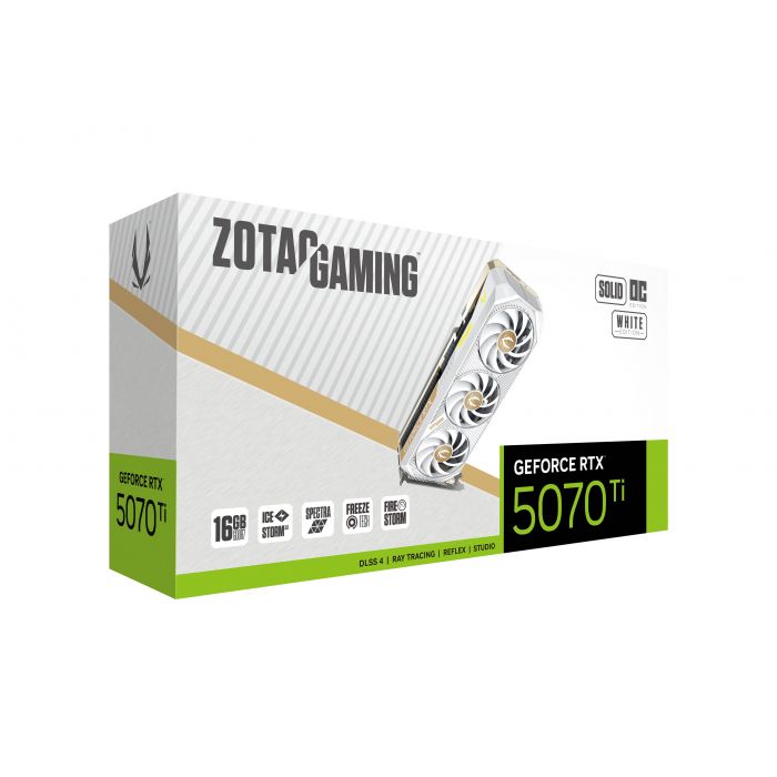 ZOTAC GAMING GeForce RTX 5070 Ti SOLID CORE OC White Edition | The