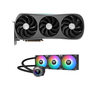 ZOTAC GeForce RTX 4090 + Thermaltake TH360 V2 ARGB Sync 360mm AIO Liquid CPU Cooler