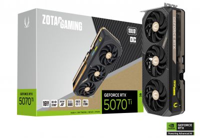 ZOTAC GAMING GeForce RTX 5070 Ti SOLID OC [Open Box]