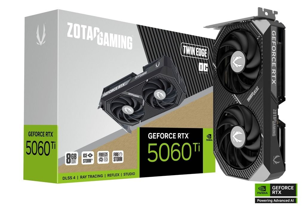 Zotac Graphics Cards GeForce RTX 5060 Ti 8GB GDDR7 Twin Edge OC