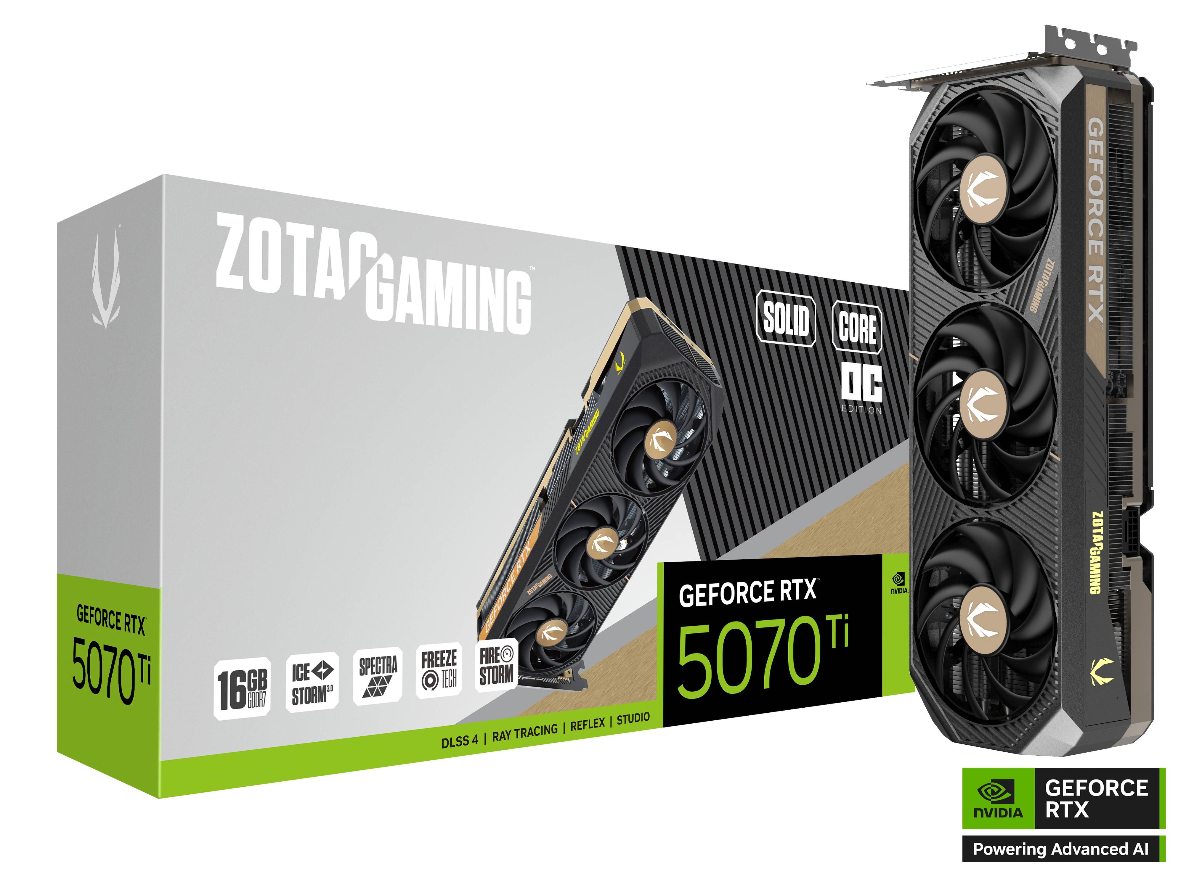 Zotac Gaming GeForce RTX 5070 Ti Solid CORE OC