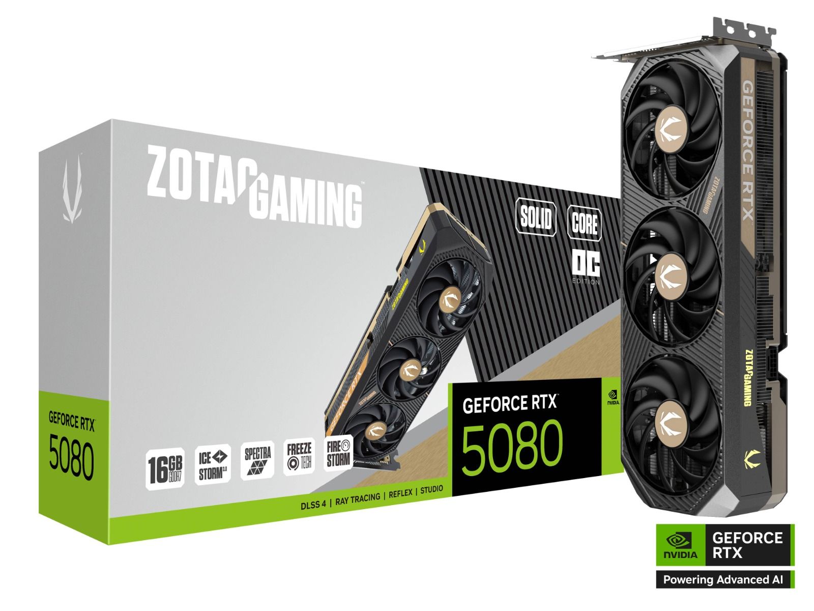 Zotac Graphics Cards GeForce RTX 5080 Solid CORE OC