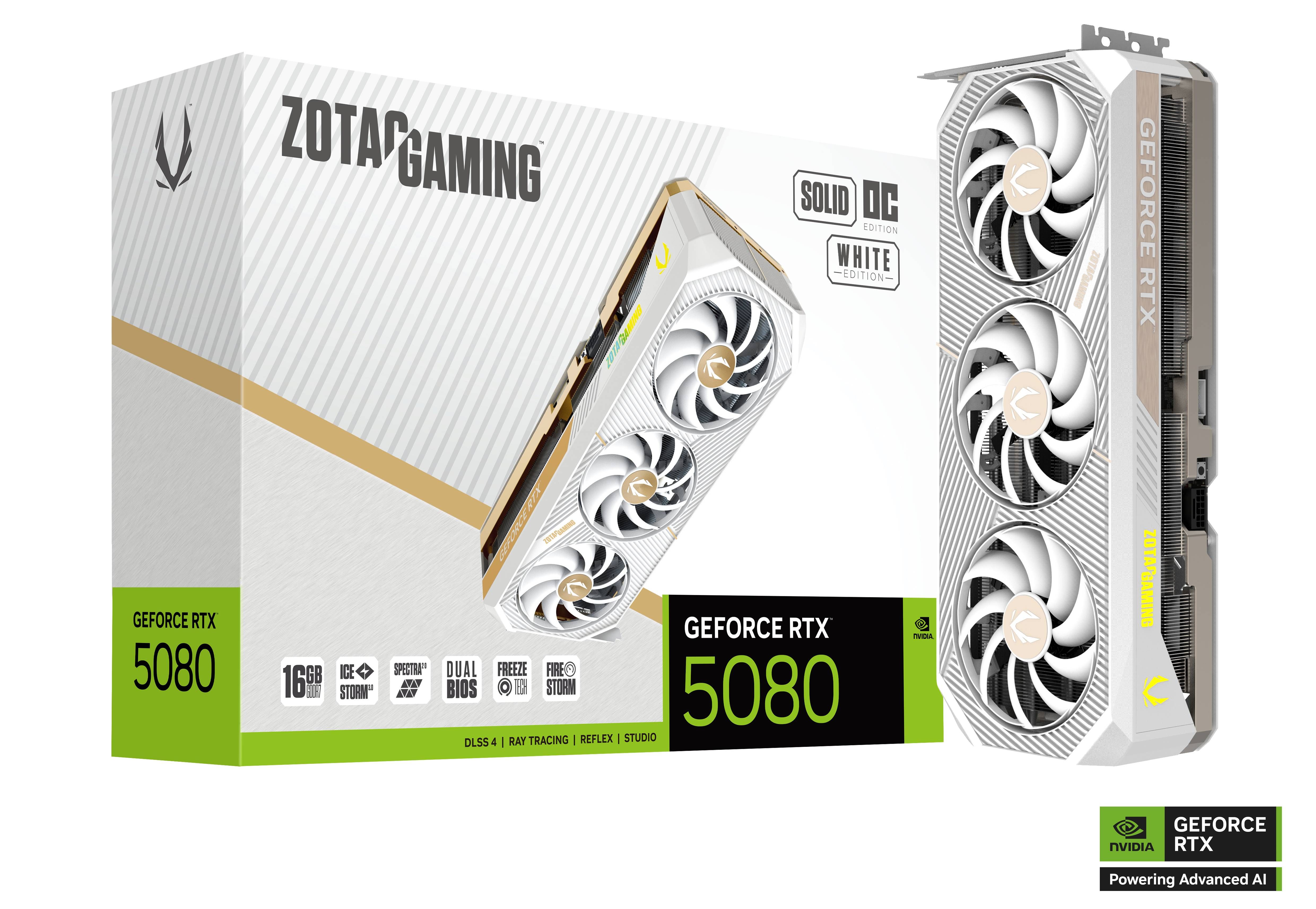 Zotac Gaming GeForce RTX 5080 Solid OC White Edition