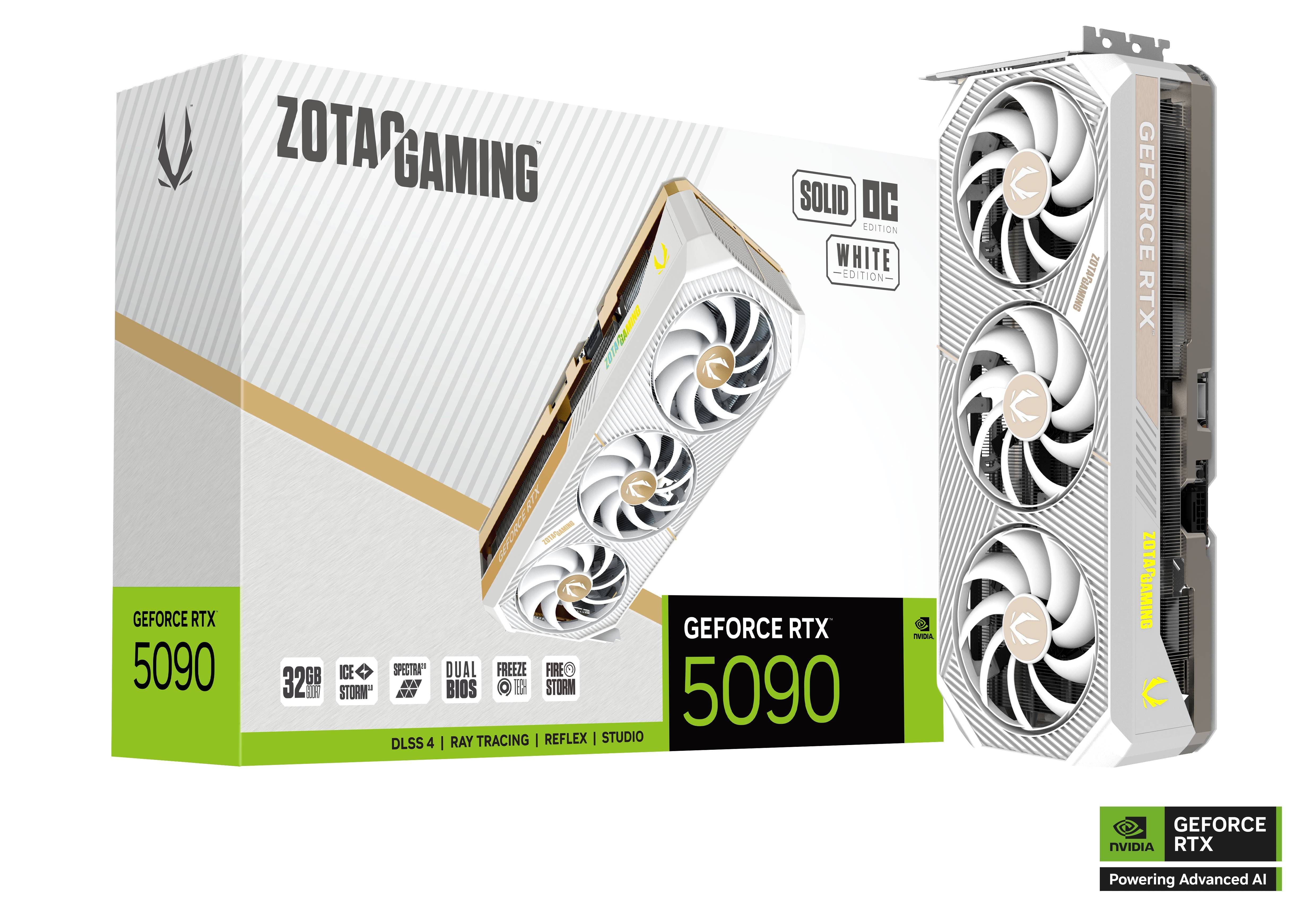 Zotac Gaming GeForce RTX 5090 Solid OC White Edition