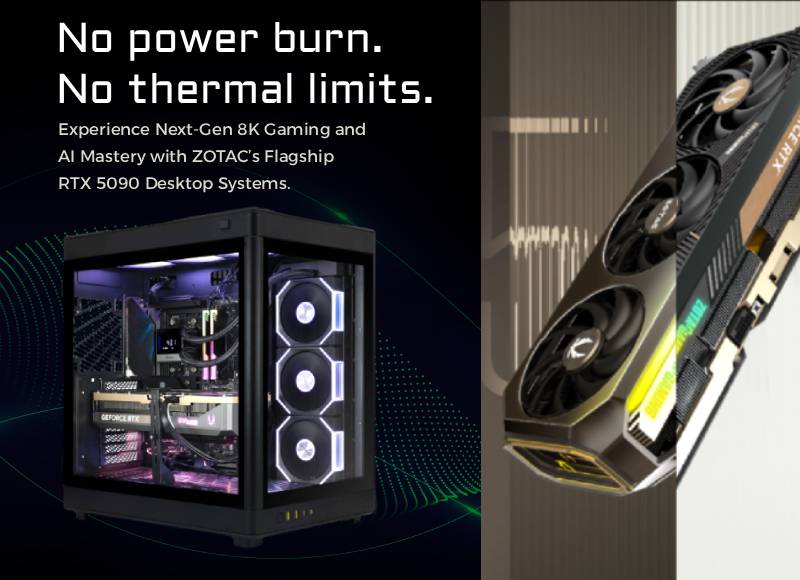 zotac RTX 5090 Desktop gaming pc